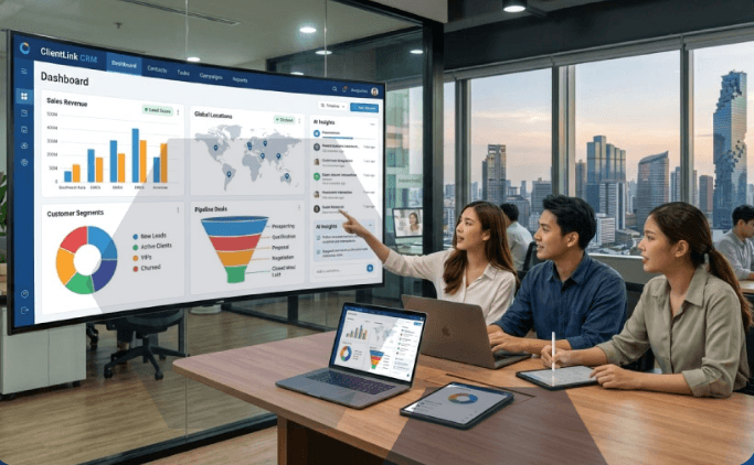 Fahcloud CRM Dashboard